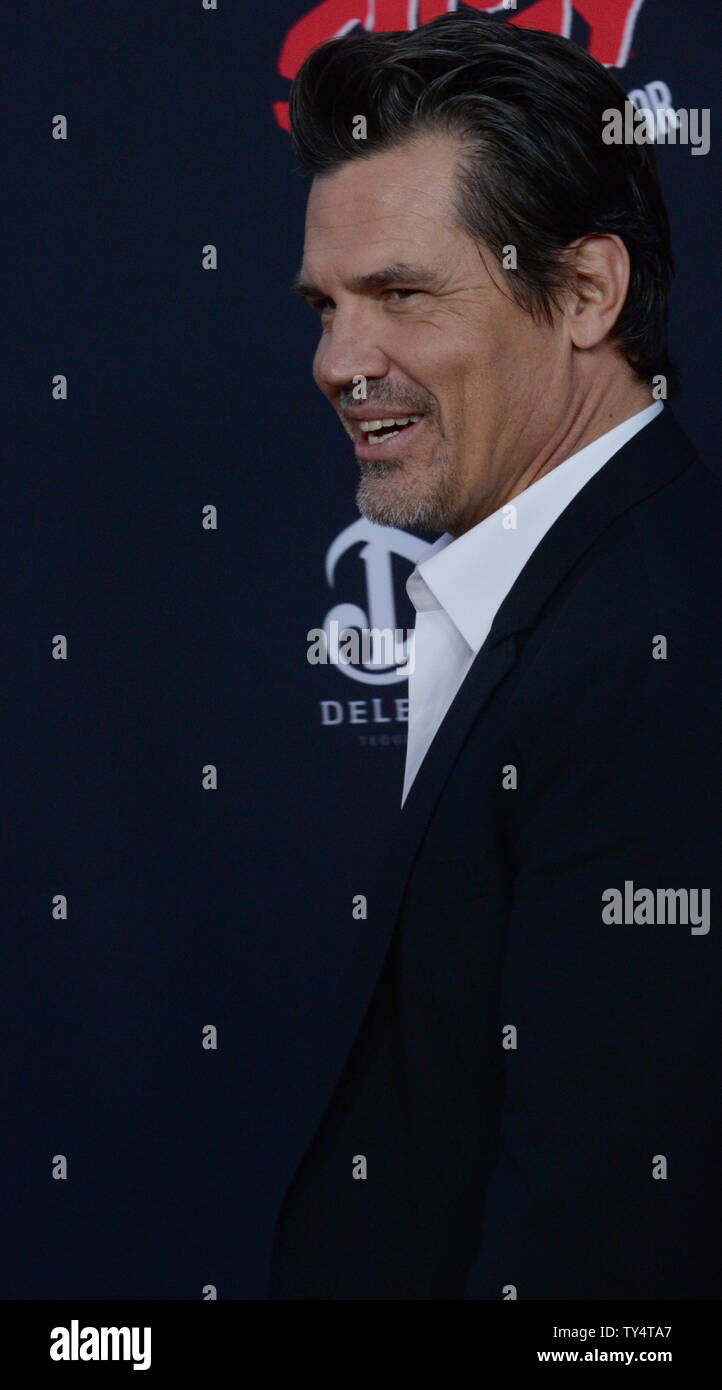 Cast member Josh Brolin attends the premiere of the motion picture crime thriller 'Sin City: A Dame to Kill For' attends the premiere of the film at TCL Chinese Theatre in the Hollywood section of Los Angeles on August 19, 2014. Storyline: Co-directors Robert Rodriguez and Frank Miller reunite to bring Miller's 'Sin City' graphic novels back to the screen. Weaving together two of Miller's classic stories with new tales, the town's most hard boiled citizens cross paths with some of its more notorious inhabitants.   UPI/Jim Ruymen Stock Photo