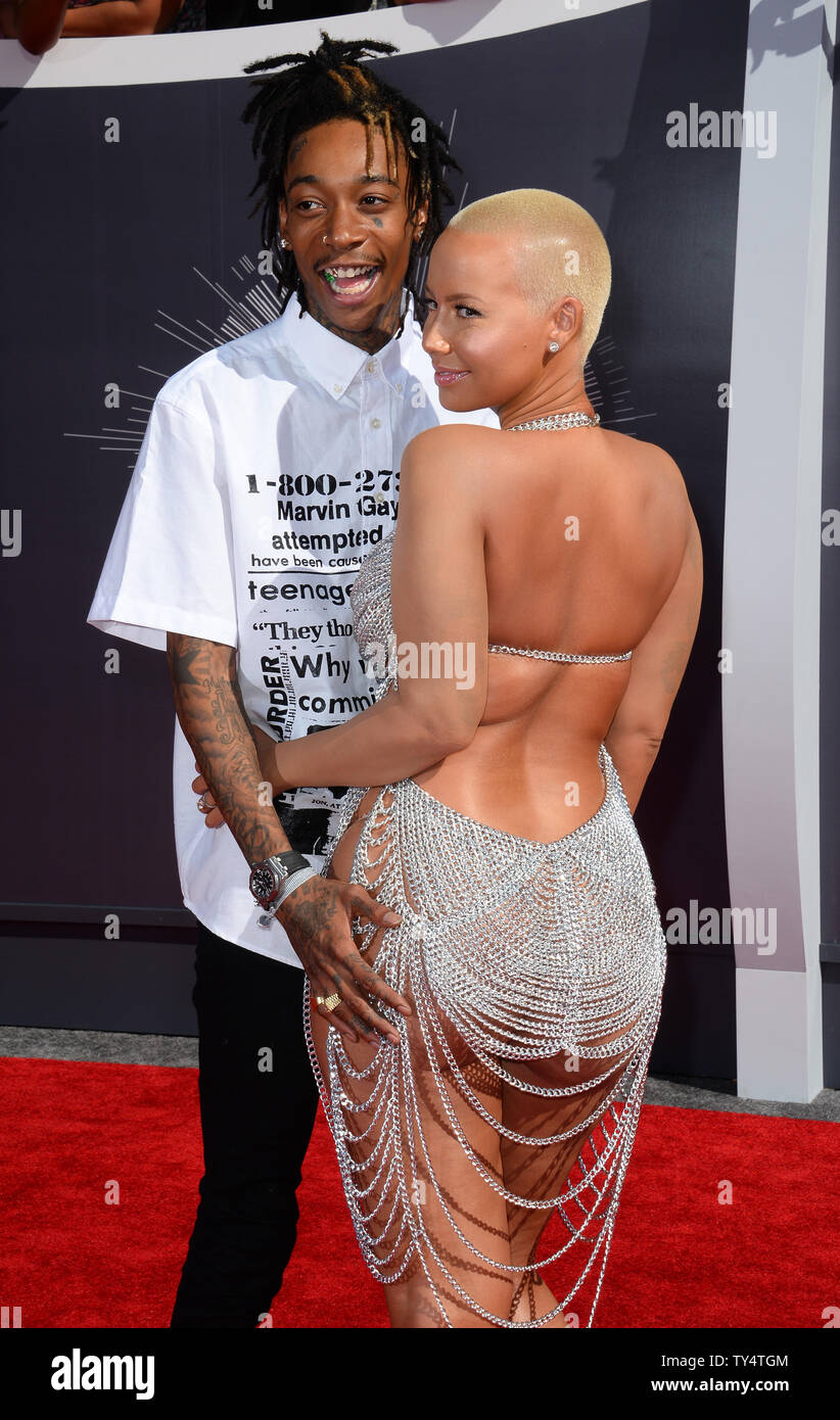 Wiz Khalifa (L) and Amber Rose arrive at the 2014 MTV Video Music Awards at  the Forum in Inglewood, California on August 24, 2014. UPI/Jim Ruymen Stock  Photo - Alamy