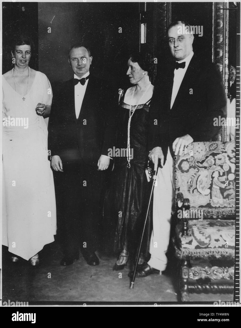 Franklin D. Roosevelt, Eleanor Roosevelt, and Caroline O'Day in Albany