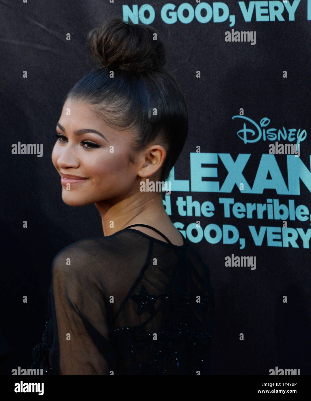 Actress Zendaya attends the premiere of the motion picture family