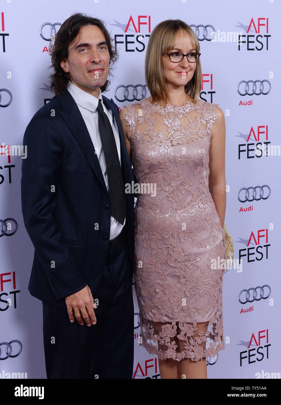 Conductor Carlo Ponti, Jr. and his wife Andrea Meszaros Ponti attend the  special tribute to his mother, Italian actress Sophia Loren as part of AFI  Fest at the Dolby Theatre in the