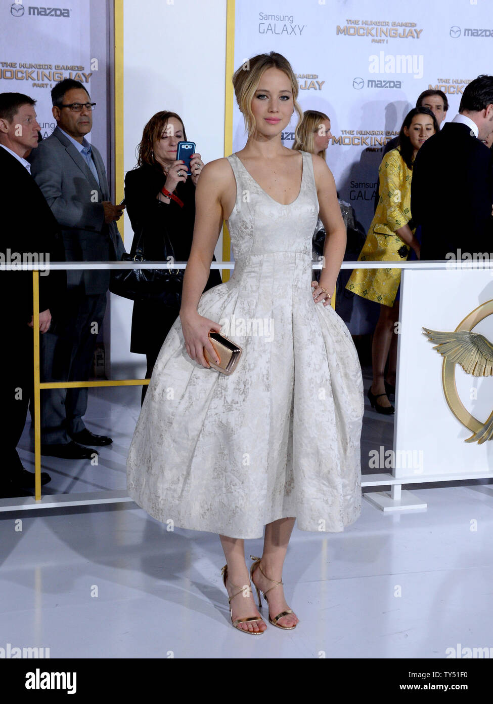 Actress Jennifer Lawrence Attends The Premiere Of The Sci Fi Motion Adventure The Hunger Games Mockingjay Part I At The Nokiatheatre In Los Angeles On November 17 2014 Storyline With The Games