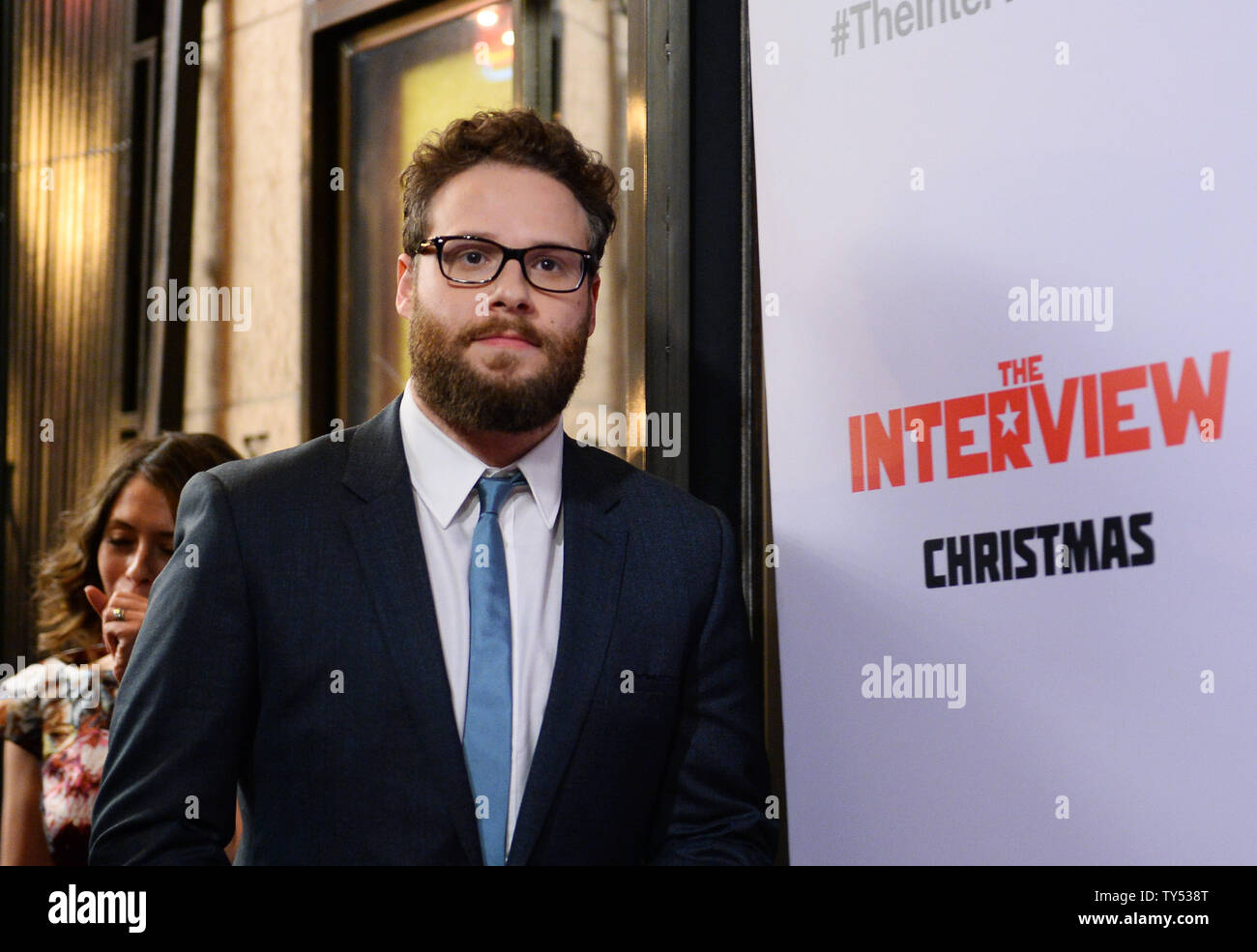 Cast member Seth Rogen arrives for the premiere of the motion picture ...