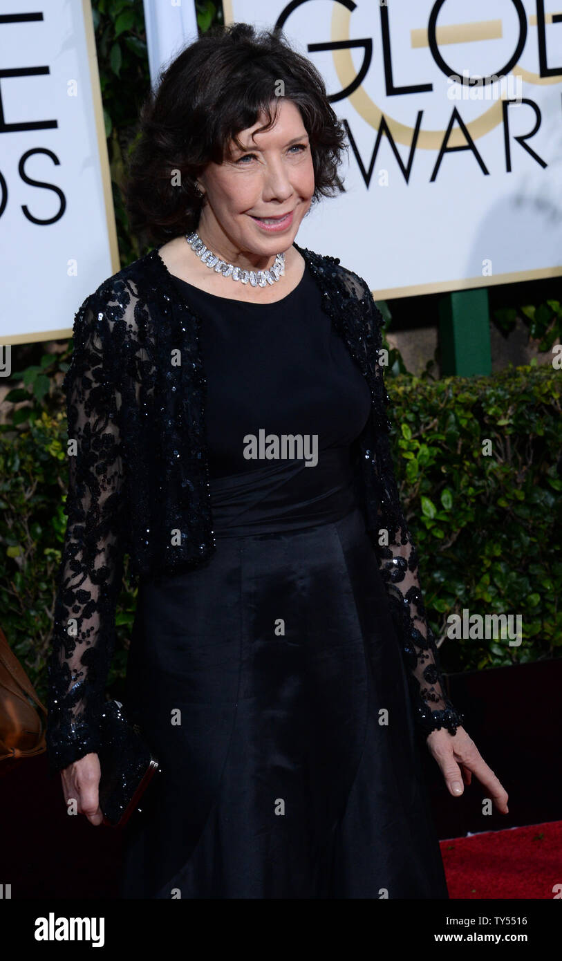 Actresses Lily Tomlin attends the 72nd annual Golden Globe Awards at