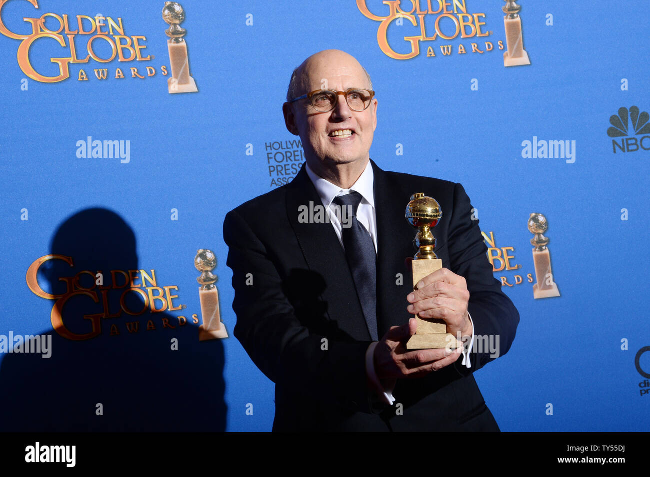 Jeffrey Tambor appears backstage with the award he won for his role in