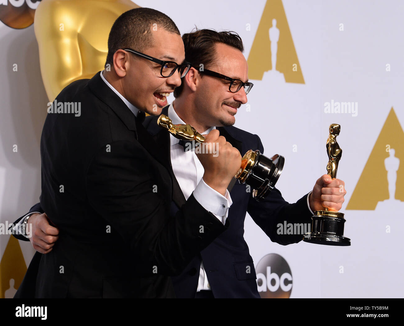 Mat Kirkby and James Lucas, winners of Best Live Action Short Film for