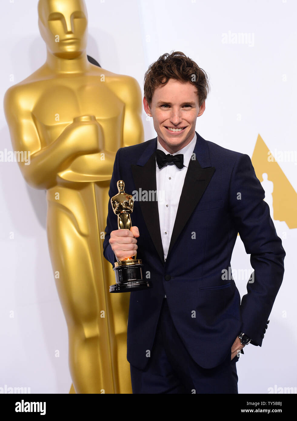 Eddie Redmayne, winner of Best Actor for role in The Theory of ...