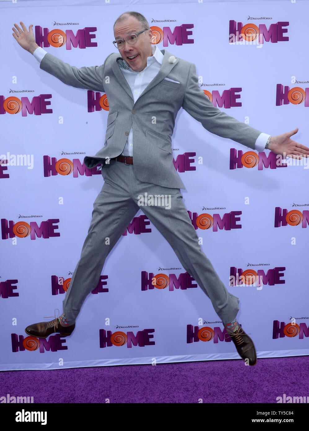 Director Tim Johnson attends the premiere of his new animated scifi