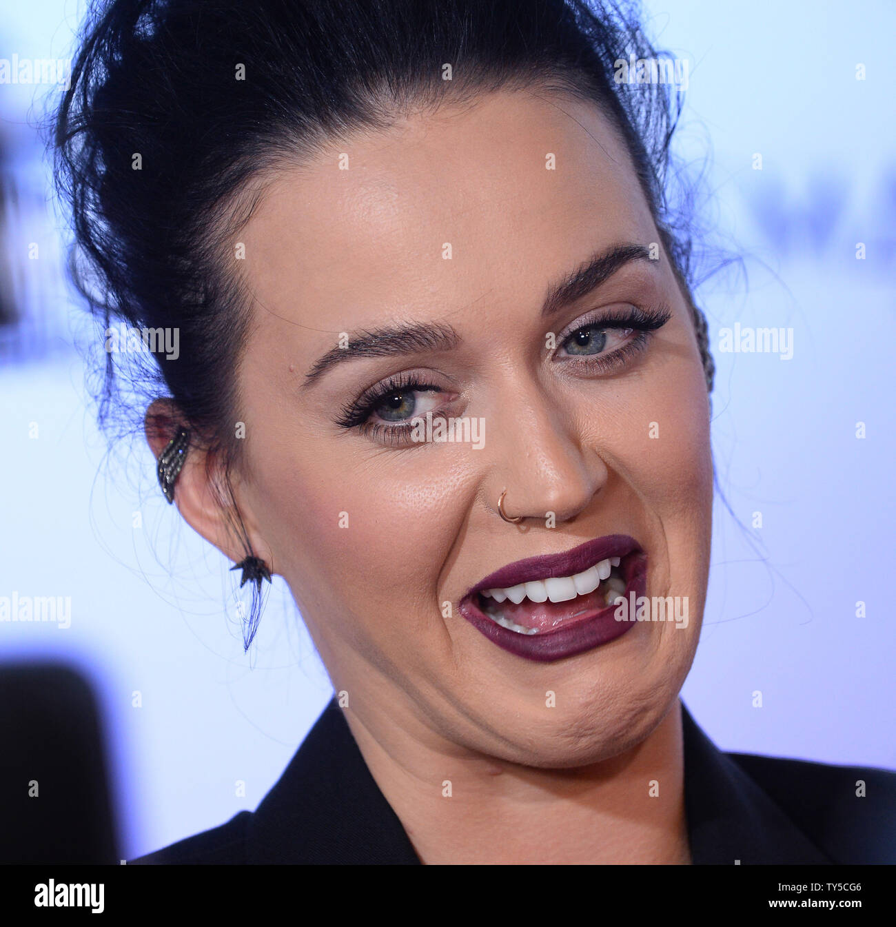 Singer Katy Perry attends the world screening of