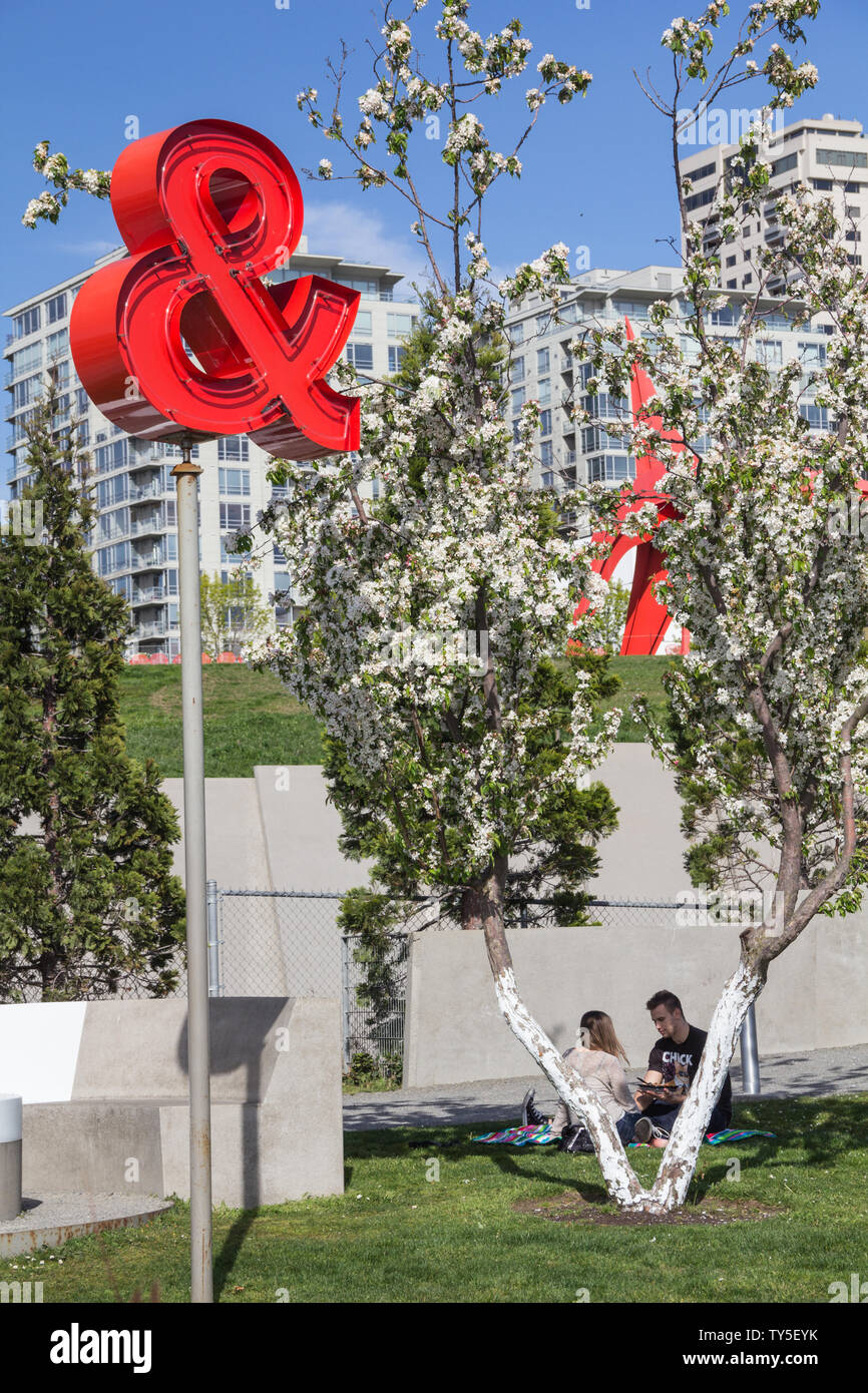 At the olympic sculpture park on seattle hi res stock photography and At the olympic sculpture park on seattle hi res stock photography and