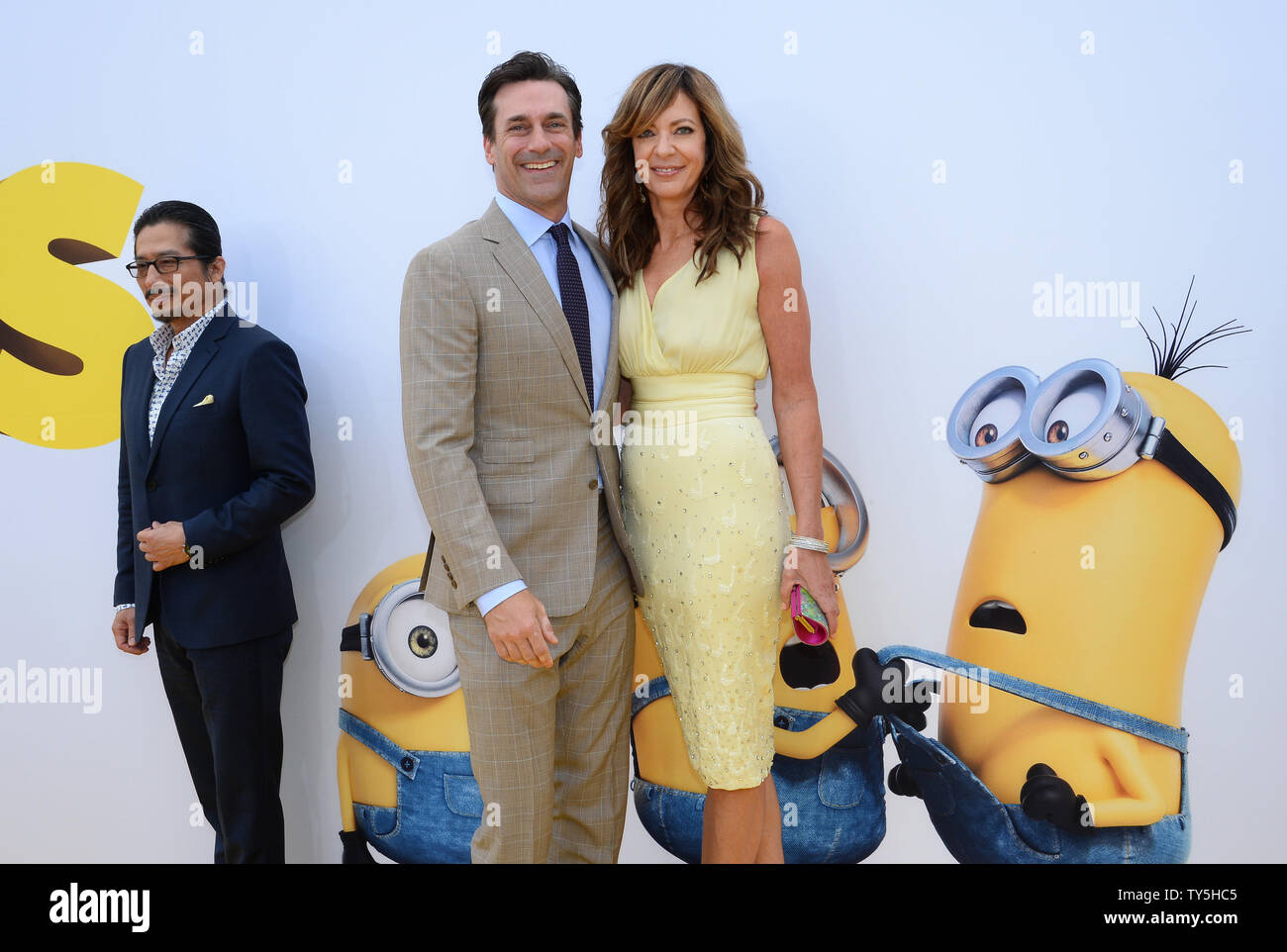 Cast members Jon Hamm, the voice of Herb Overkill and Allison Janney