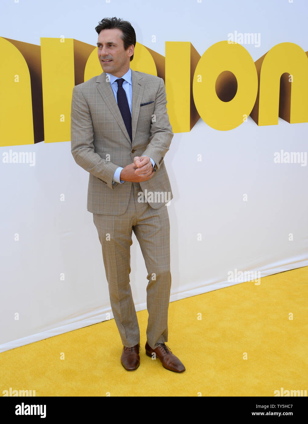 Cast member Jon Hamm, the voice of Herb Overkill in the animated motion
