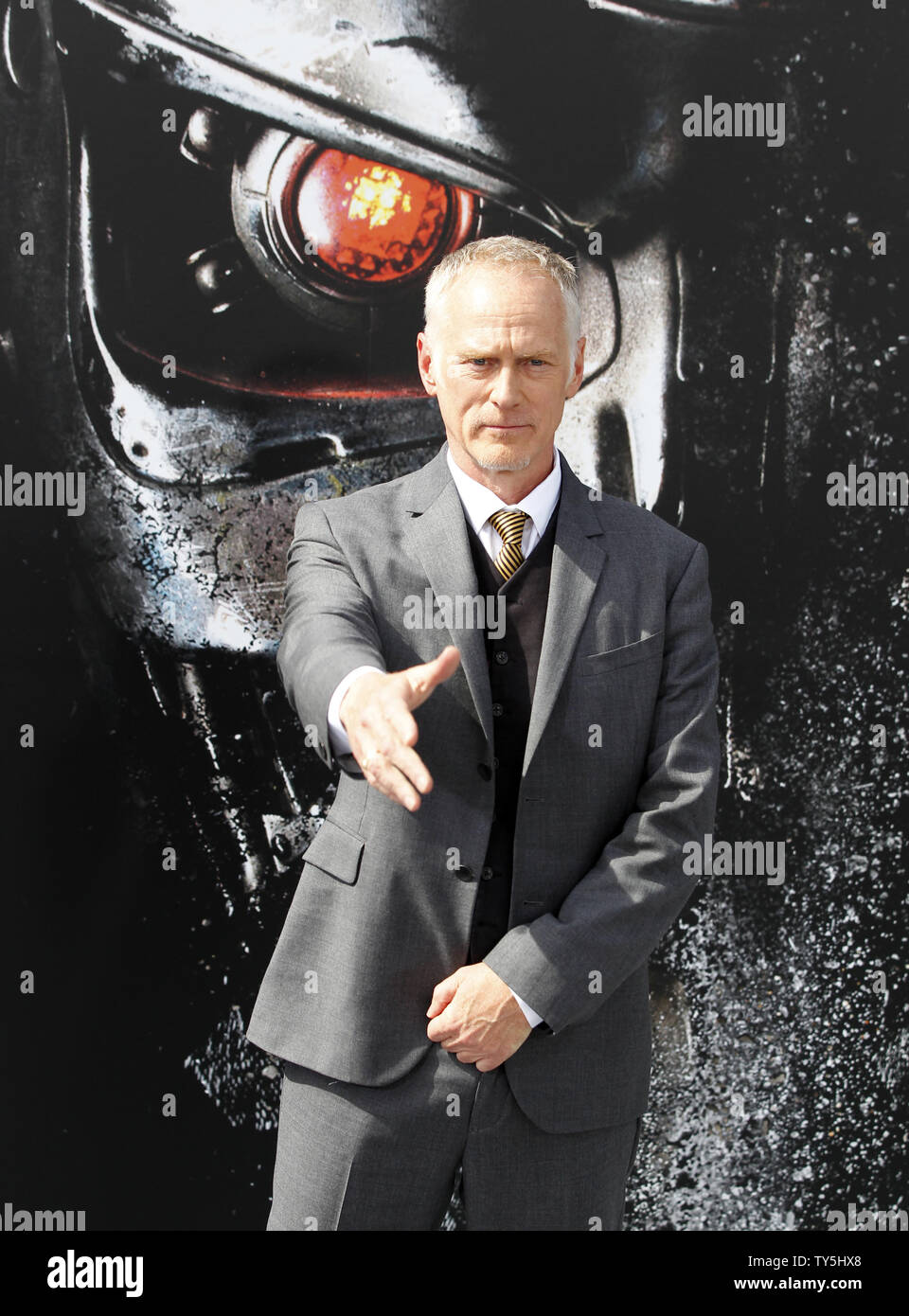 Director Alan Taylor attends the premiere of the motion picture sci-fi thriller ' Terminator Genisys' at the Dolby Theatre in the Hollywood section of Los Angeles on June 28, 2015. Storyline: When John Connor, leader of the human resistance, sends Sgt. Kyle Reese back to 1984 to protect Sarah Connor and safeguard the future, an unexpected turn of events creates a fractured timeline. Now, Sgt. Reese finds himself in a new and unfamiliar version of the past, where he is faced with unlikely allies, including the Guardian (Arnold Schwarzenegger), dangerous new enemies, and an unexpected new missio Stock Photo