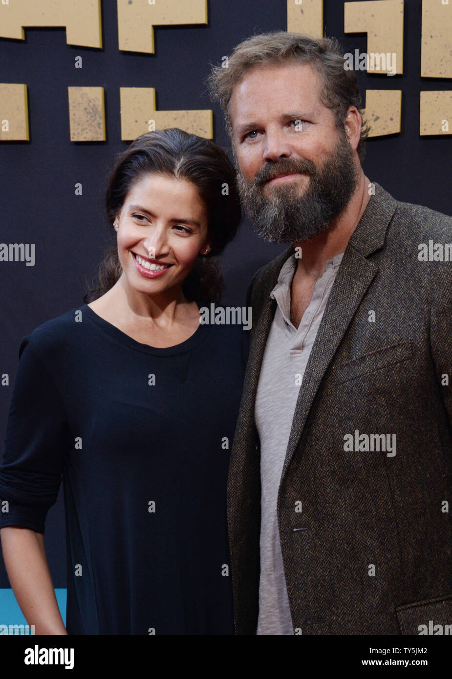Cast member David Denman and his wife, actress Mercedes Masohn attend the premiere of the motion picture thriller 'The Gift' at Regal Cinemas L.A. Live in Los Angeles on July 30, 2015. Storyline: A young married couple's lives are thrown into a harrowing tailspin when an acquaintance from the husband's past brings mysterious gifts and a horrifying secret to light after more than 20 years. Photo by Jim Ruymen/UPI Stock Photo