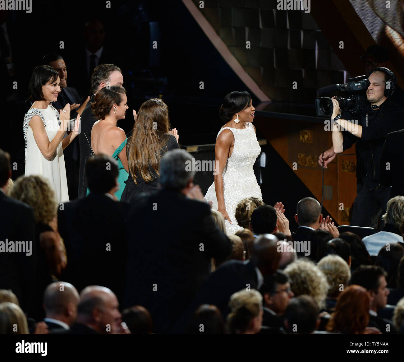 Actress Regina King wins the award for Outstanding Supporting Actress