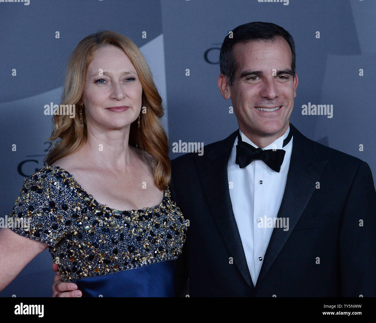 Los angeles mayor eric garcetti and wife hi-res stock photography and 