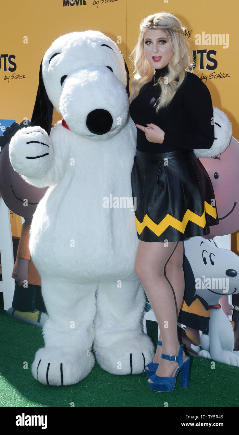 Singer/songwriter and soundtrack performer Meghan Trainor attends the premiere of the motion