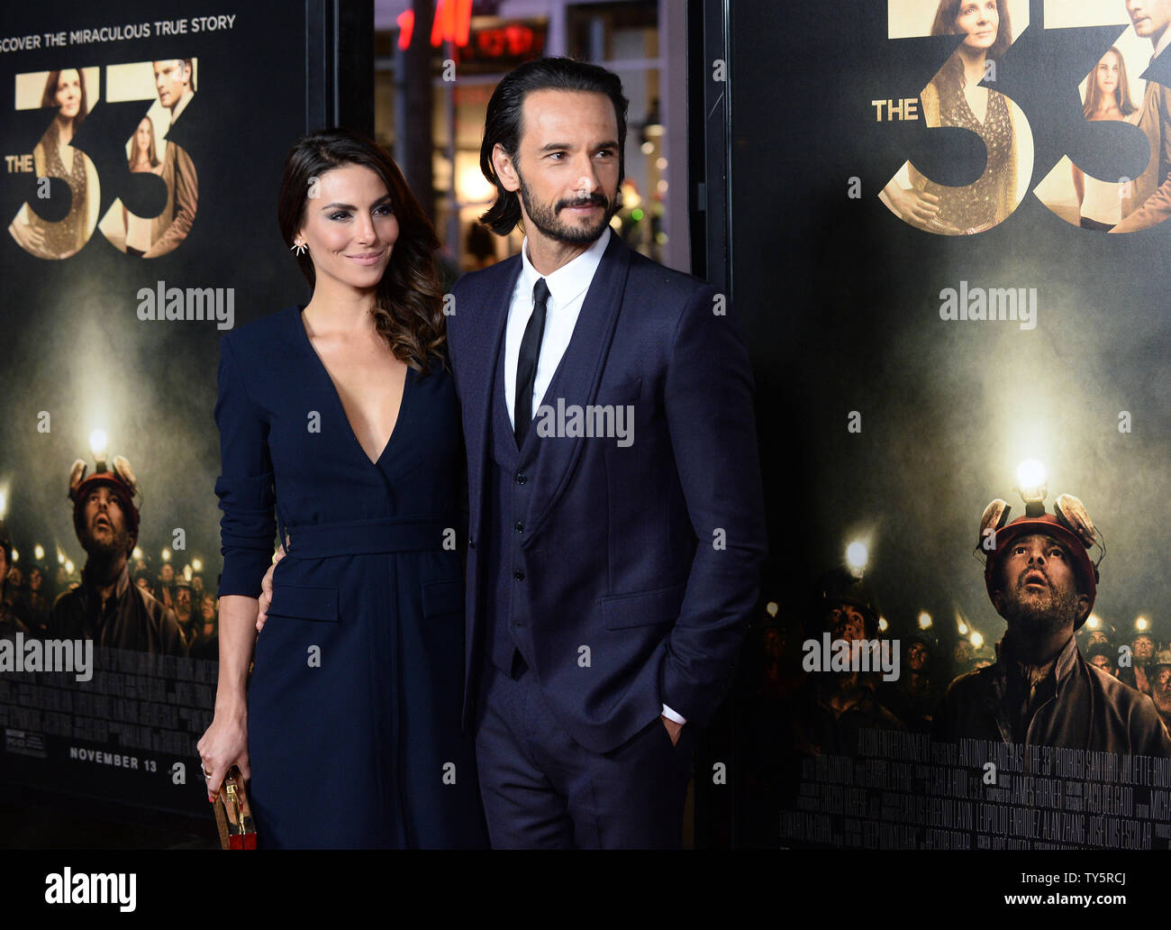 Cast member Rodrigo Santoro and his partner, Brazilian actress, singer