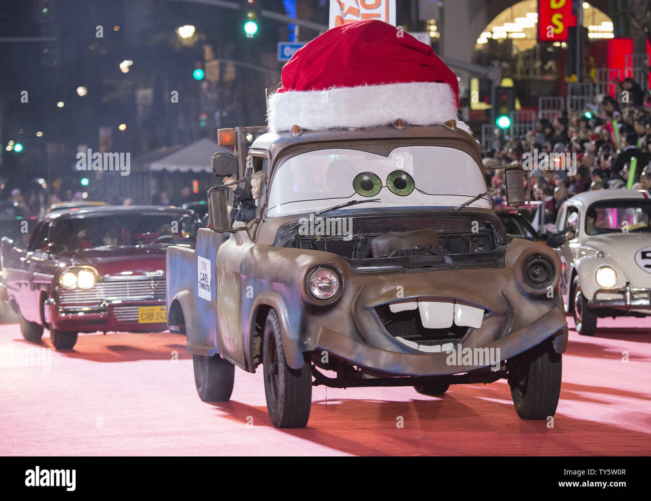A truck from "Cars" is seen in the 84th Annual Hollywood Christmas Parade held in the Hollywood