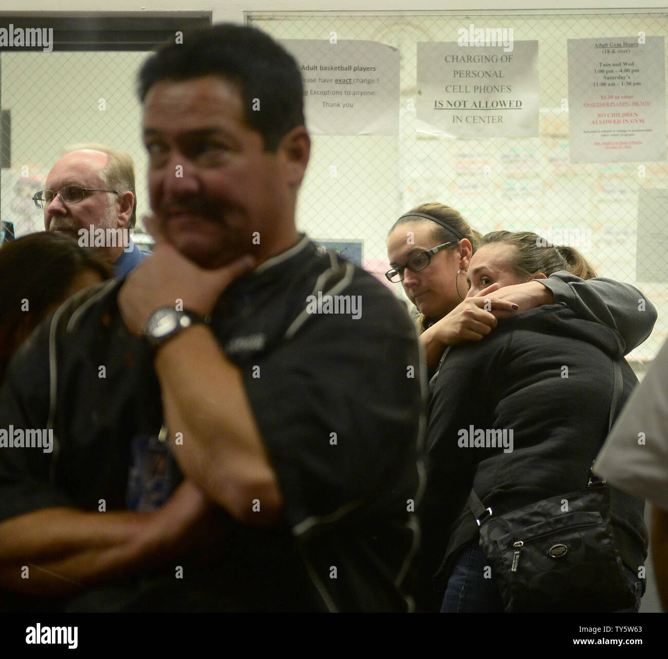 Family members and friends await word about loved ones in the aftermath