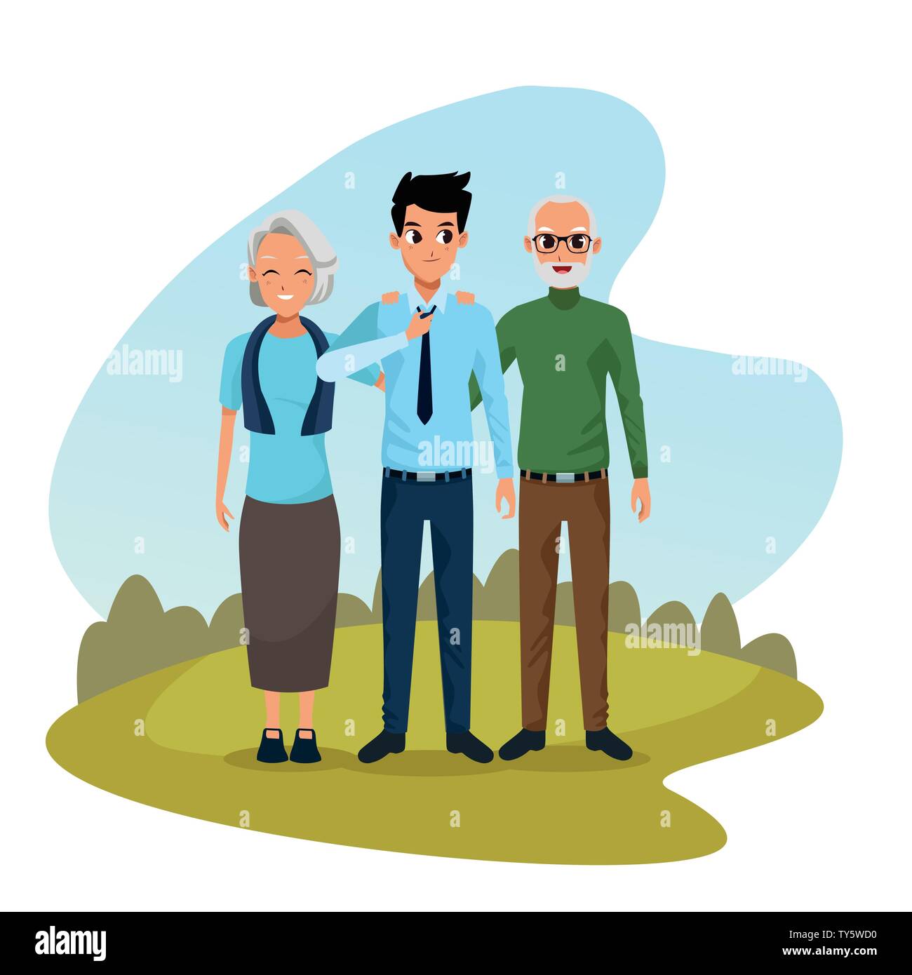 Family parents and son cartoons Stock Vector Image & Art - Alamy