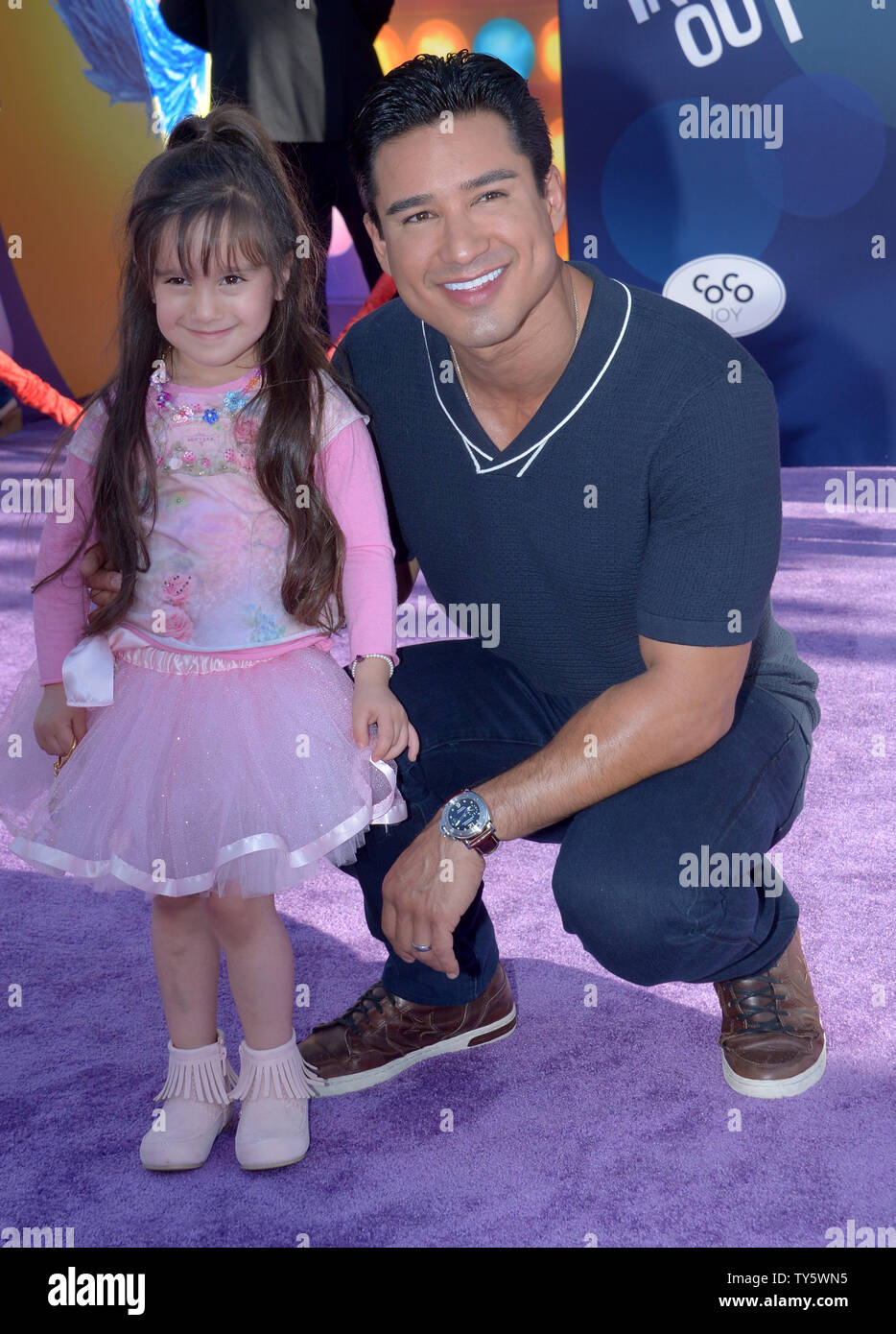TV personality Mario Lopez and his daughter Gia Francesca Lopez attend
