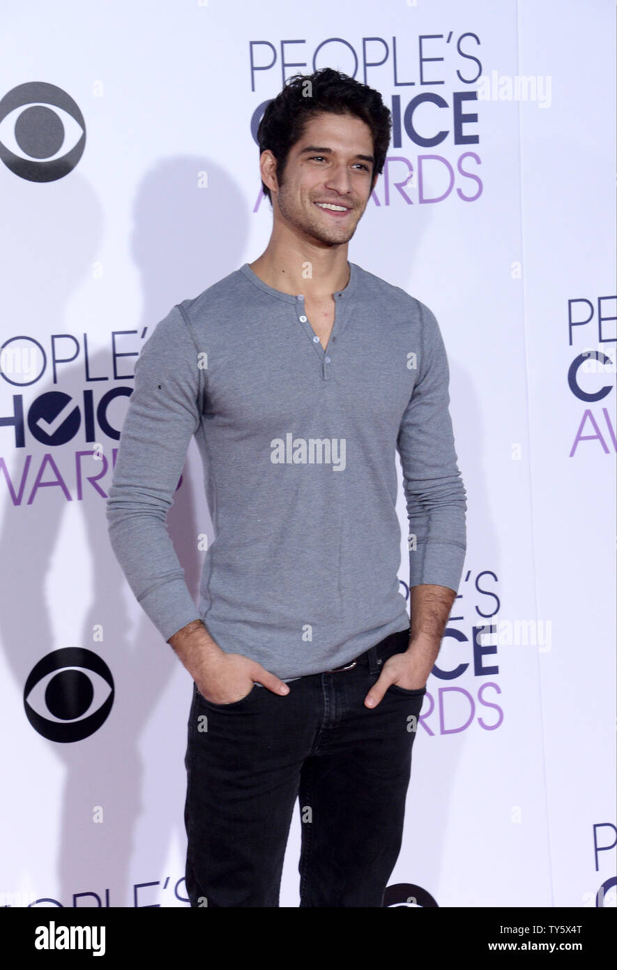 Actor Tyler Posey arrives for the 42nd annual People's Choice Awards at ...