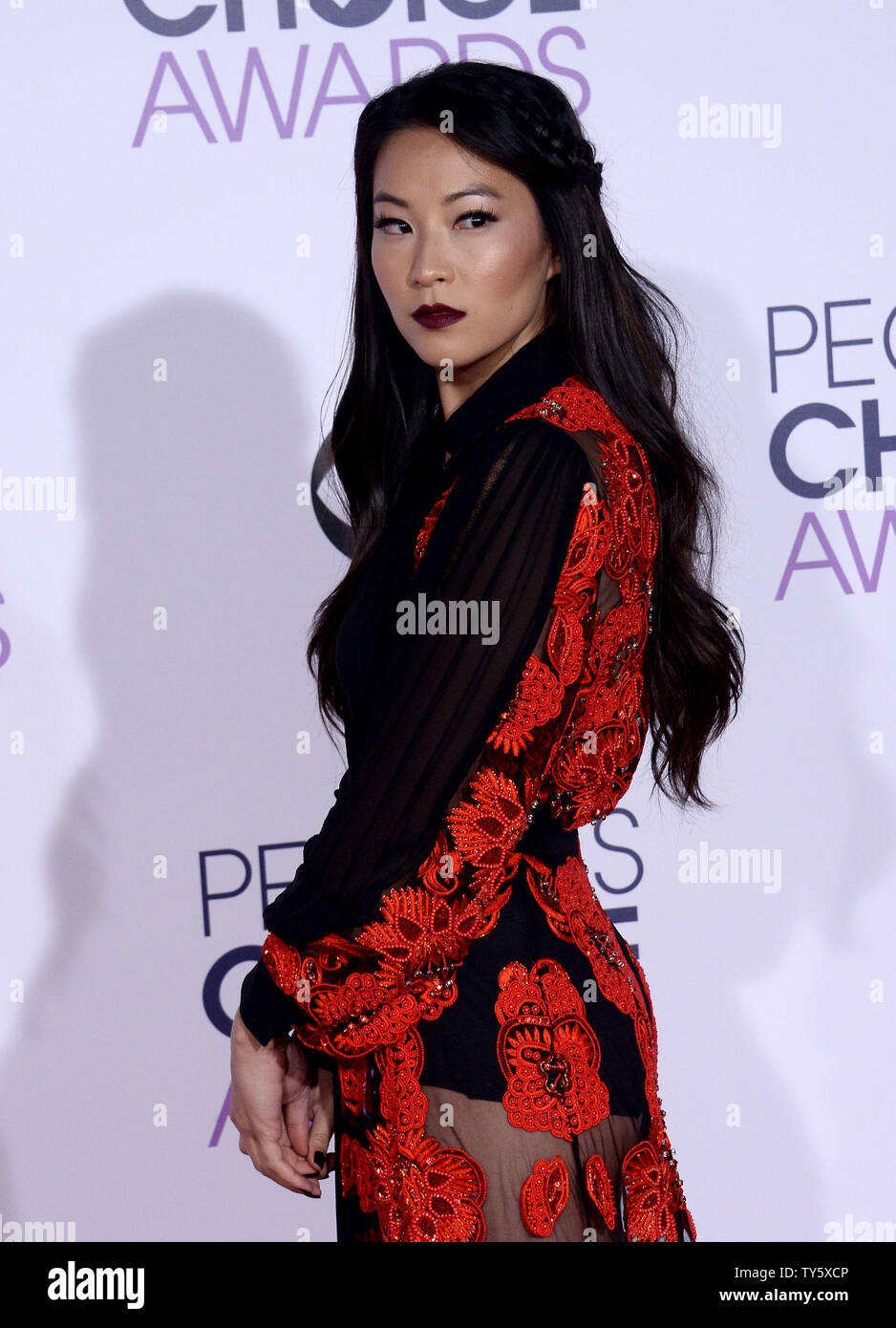 Actress Arden Cho arrives for the 42nd annual People's Choice Awards at