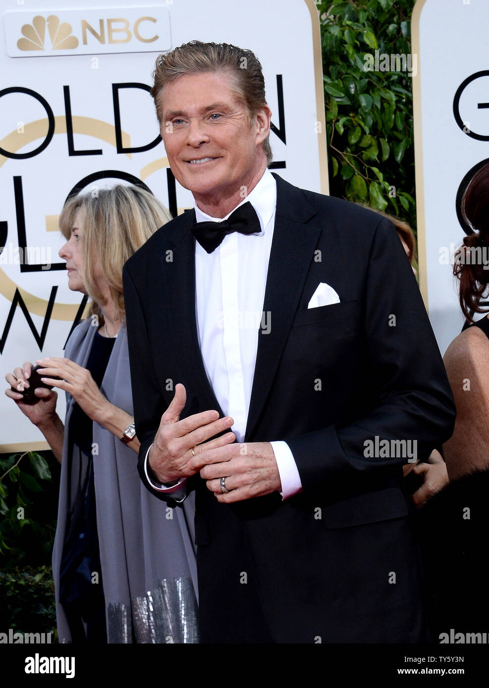 Actor David Hasselhoff attends the 73rd annual Golden Globe Awards at the Beverly Hilton Hotel in Beverly Hills, California on January 10, 2016. Photo by Jim Ruymen/UPI Stock Photo