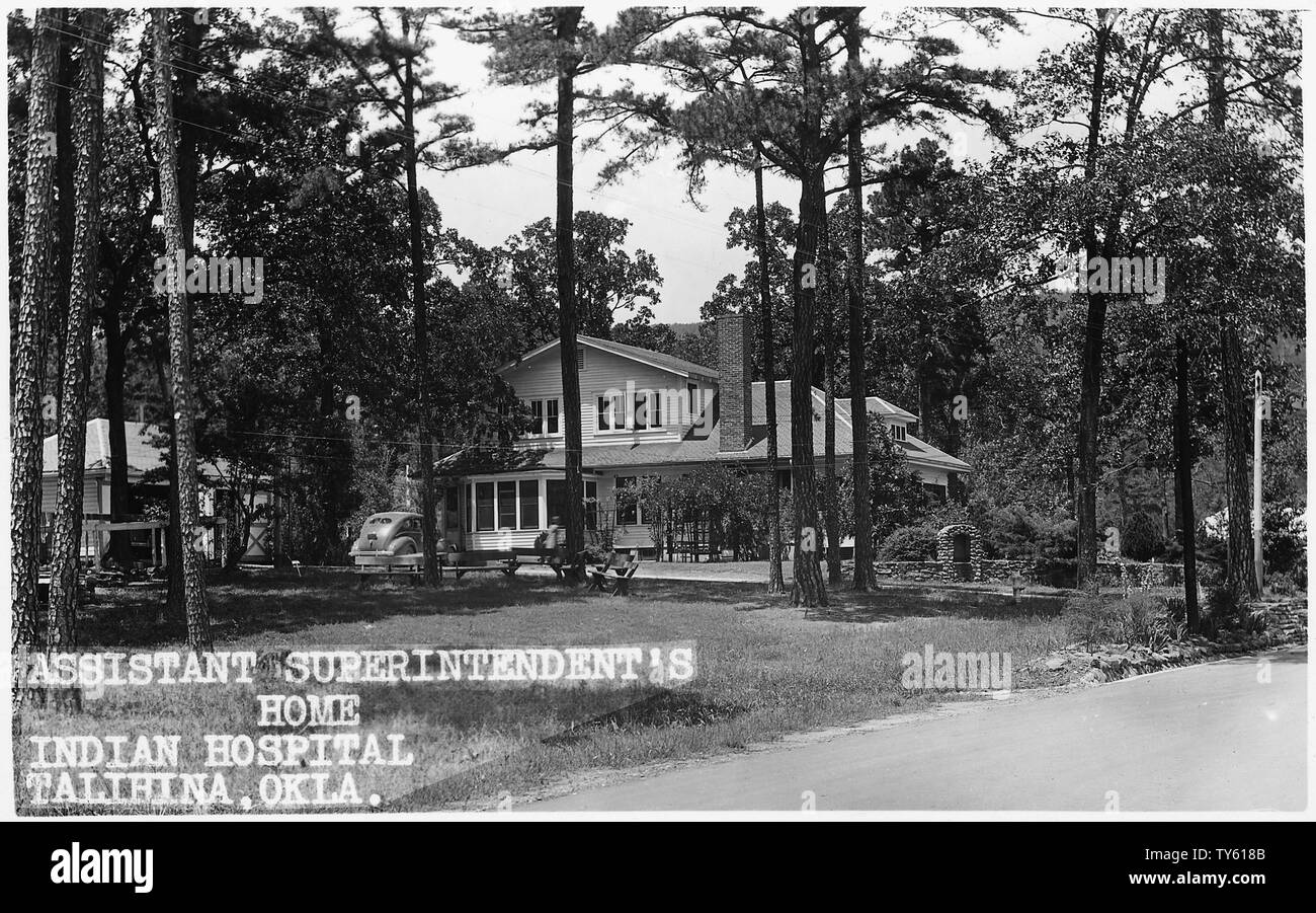 Indian hospital. Talihina, Oklahoma; Scope and content Postcard views