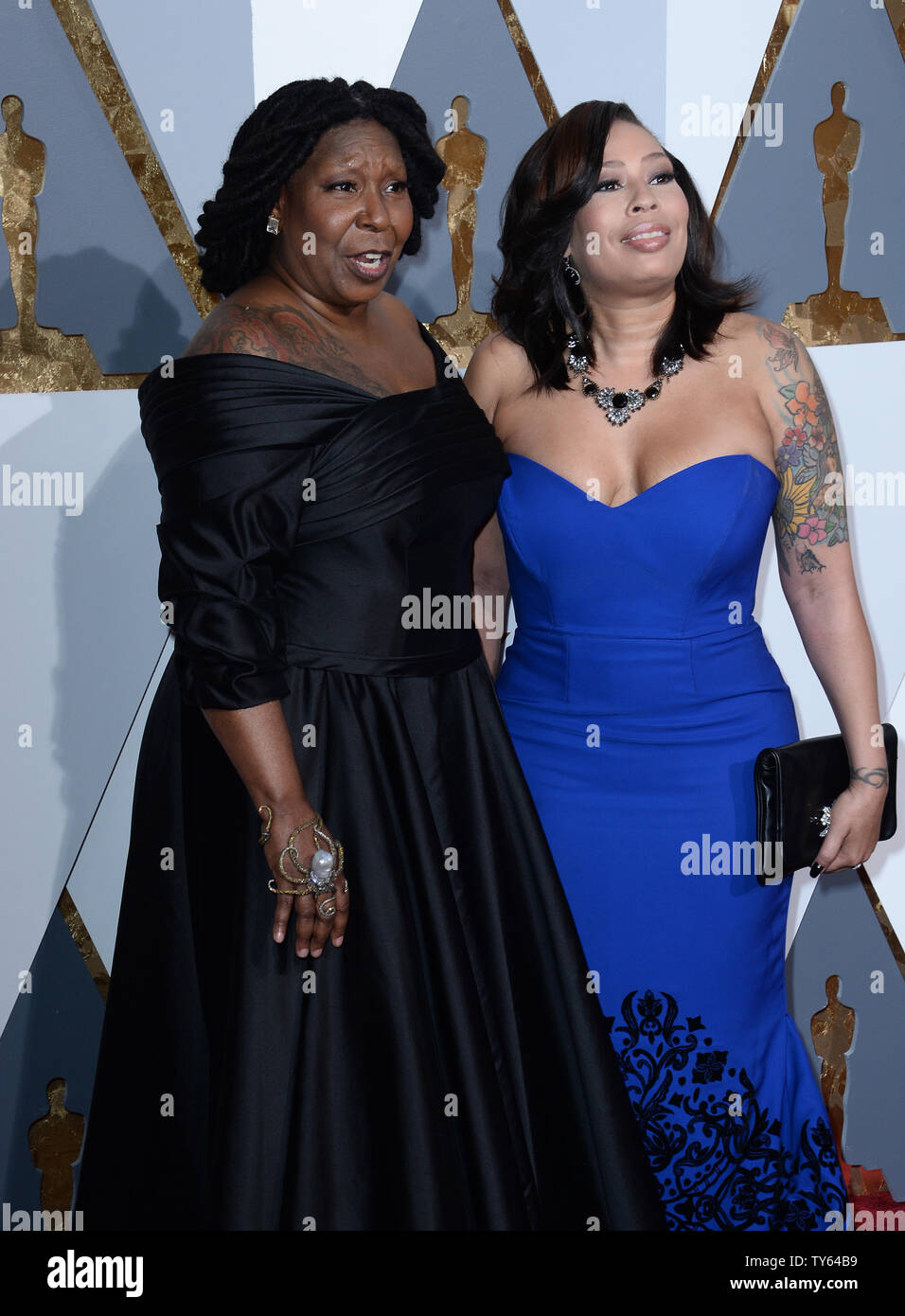 Actress Whoopi Goldberg (L) and Alex Martin arrive on the red carpet for the 88th Academy Awards, at the Hollywood and Highland Center in the Hollywood section of Los Angeles on February 28, 2016.    Photo by Jim Ruymen/UPI Stock Photo