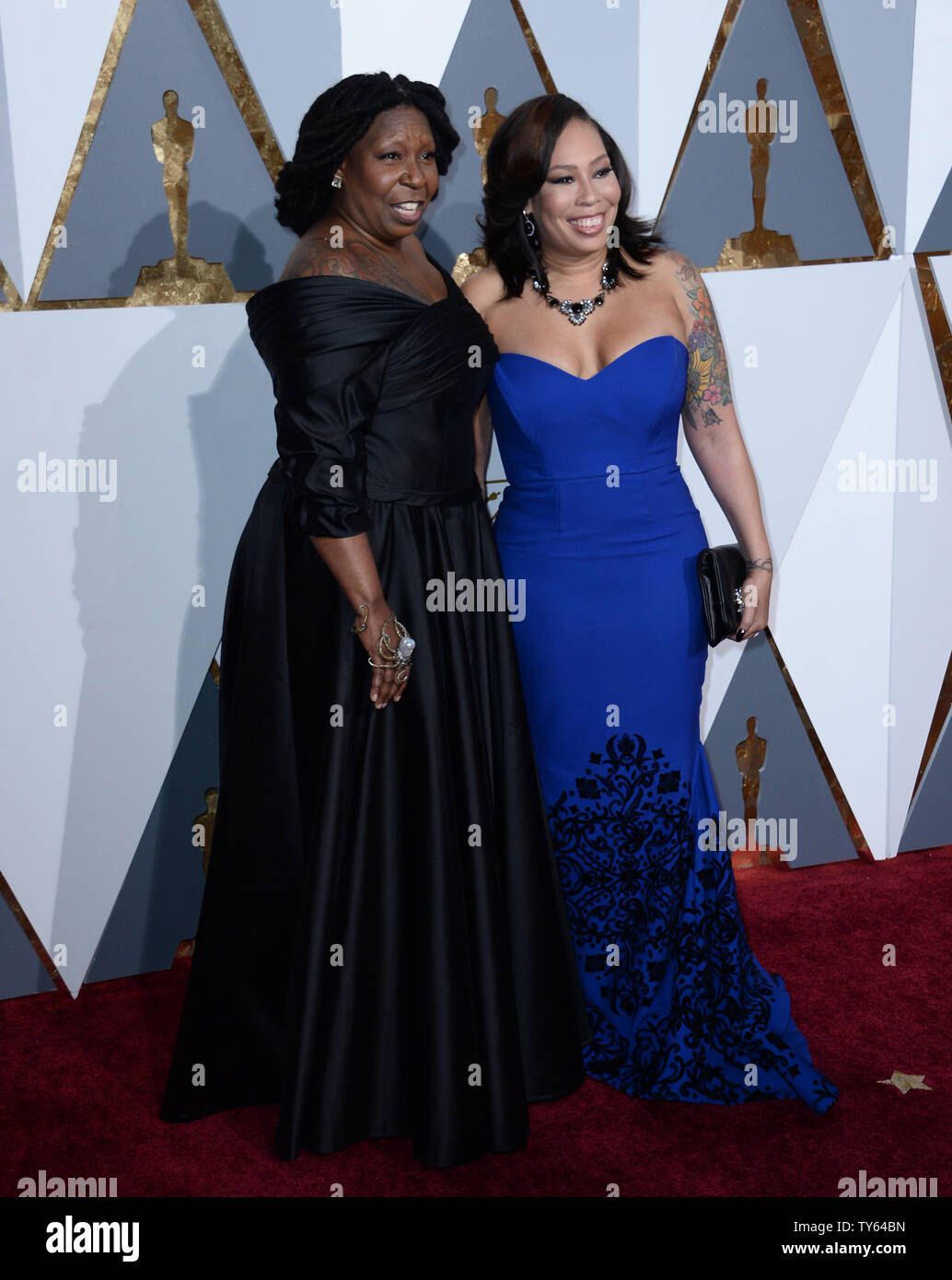 Actress Whoopi Goldberg (L) and Alex Martin arrive on the red carpet for the 88th Academy Awards, at the Hollywood and Highland Center in the Hollywood section of Los Angeles on February 28, 2016.    Photo by Jim Ruymen/UPI Stock Photo