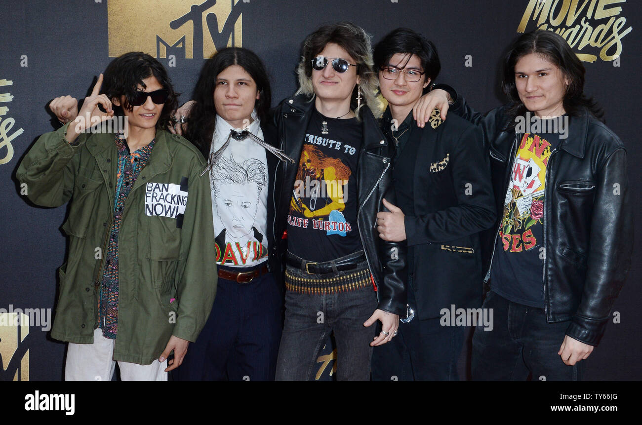 'The Wolfpack' Angulo Brothers attend the MTV Movie Awards at Warner
