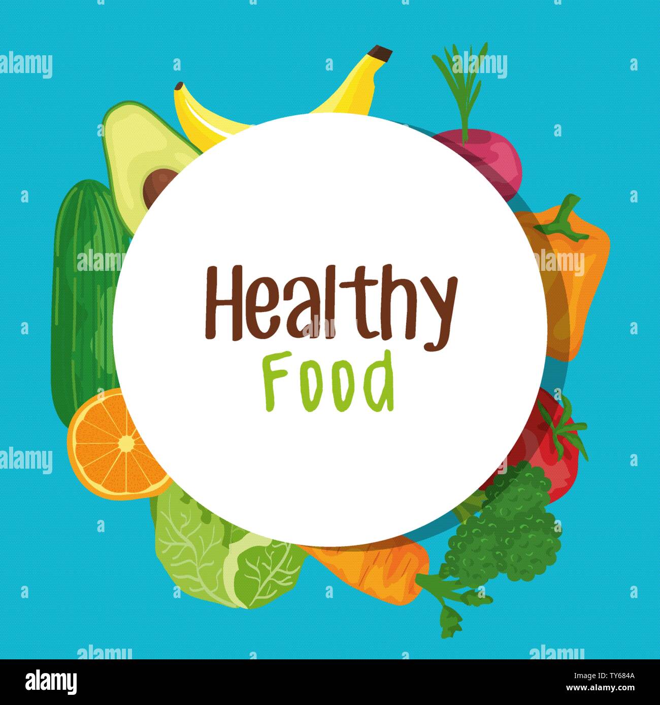 label of fresh vegetables and fruits organic nutrition Stock Vector ...