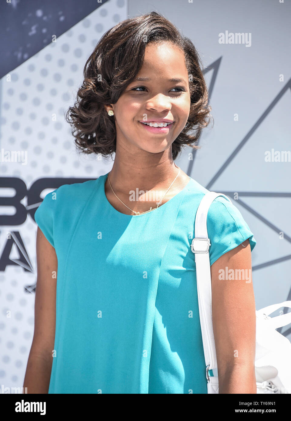 Actress Quvenzhane Wallis attends the 16th annual BET Awards at
