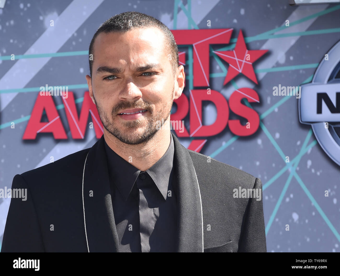 Actor Jesse Williams attends the 16th annual BET Awards at Microsoft Theater in Los Angeles on June 26, 2016. Photo by Phil McCarten/UPI Stock Photo