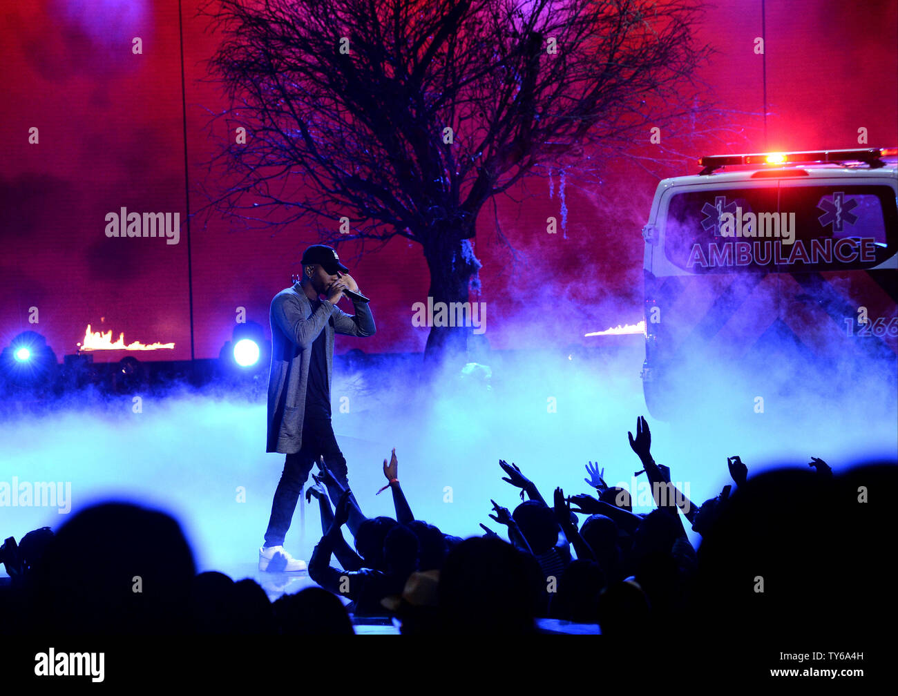 Bryson Tiller performs onstage during the 16th annual BET Awards at