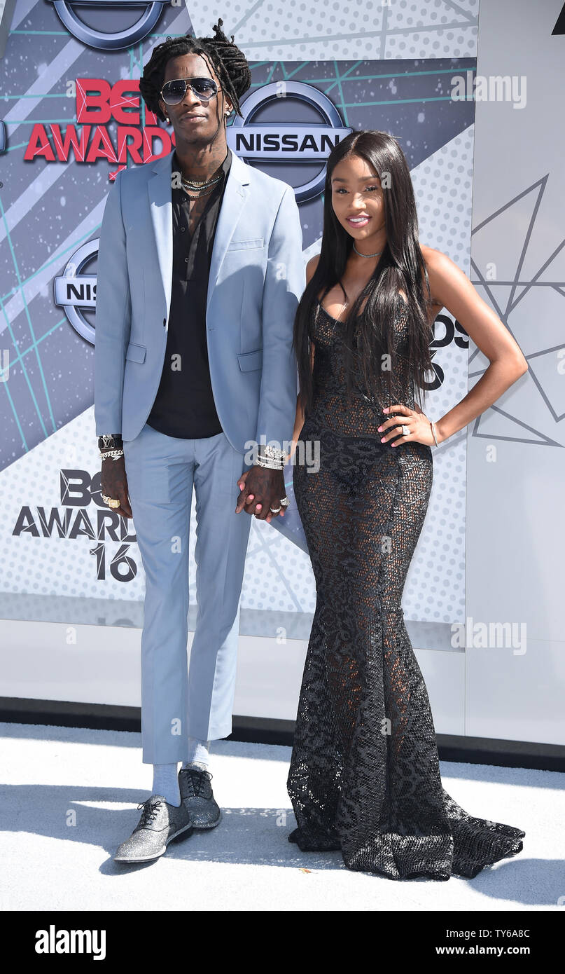 (L-R) Rapper Young Thug and Jerrika Karlae attend the 16th annual BET