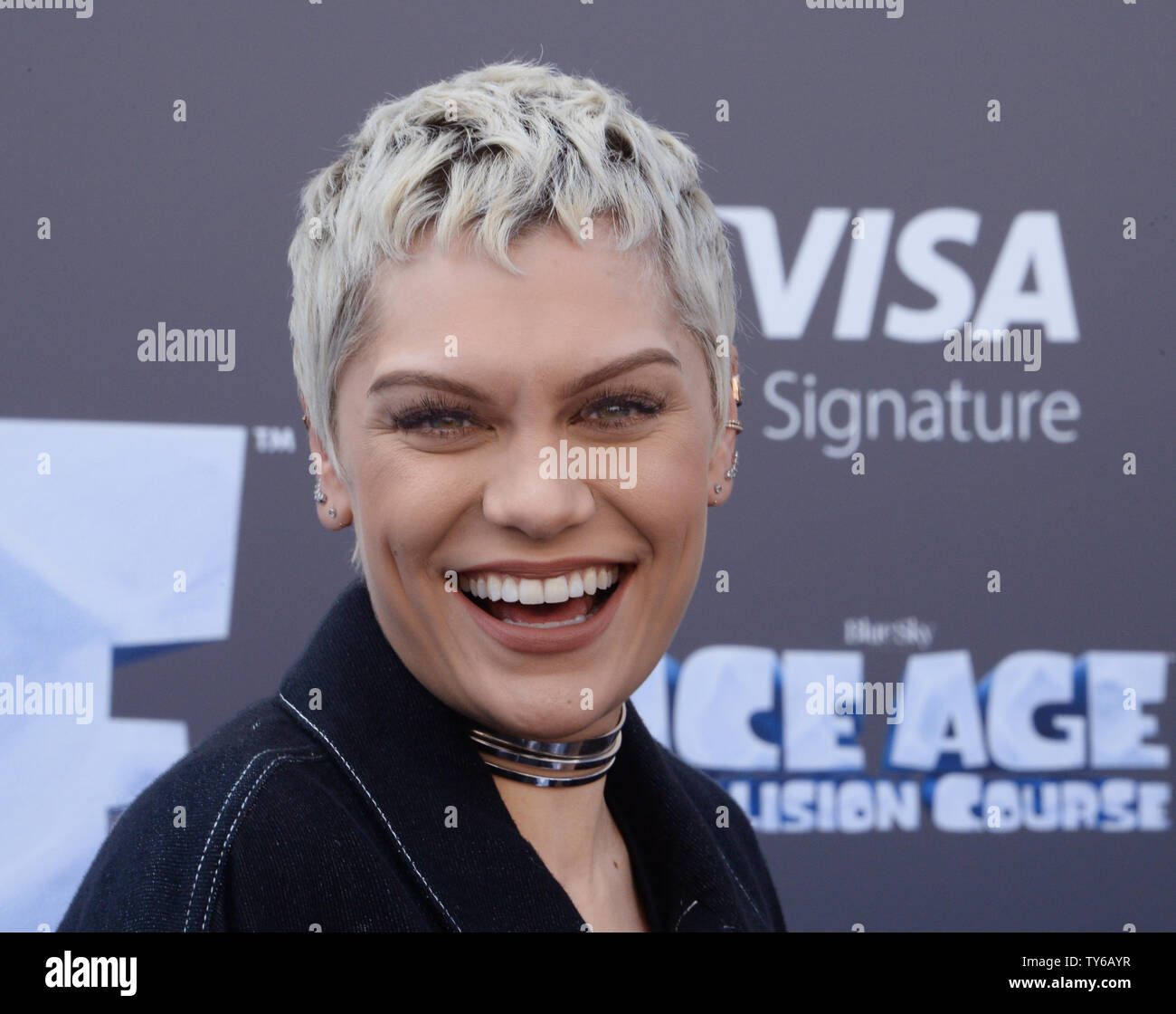 Cast member Jessie J, the voice of Brooke in the animated motion ...