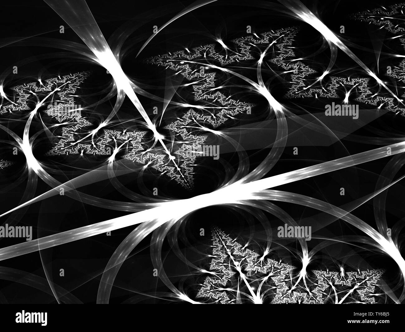 Fractal mandelbrot Black and White Stock Photos & Images - Alamy