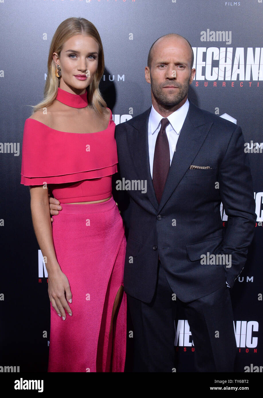 Cast Member Jason Statham And His Wife English Model Rosie Alice Cast Member Jason Statham And His Wife English Model Rosie Alice