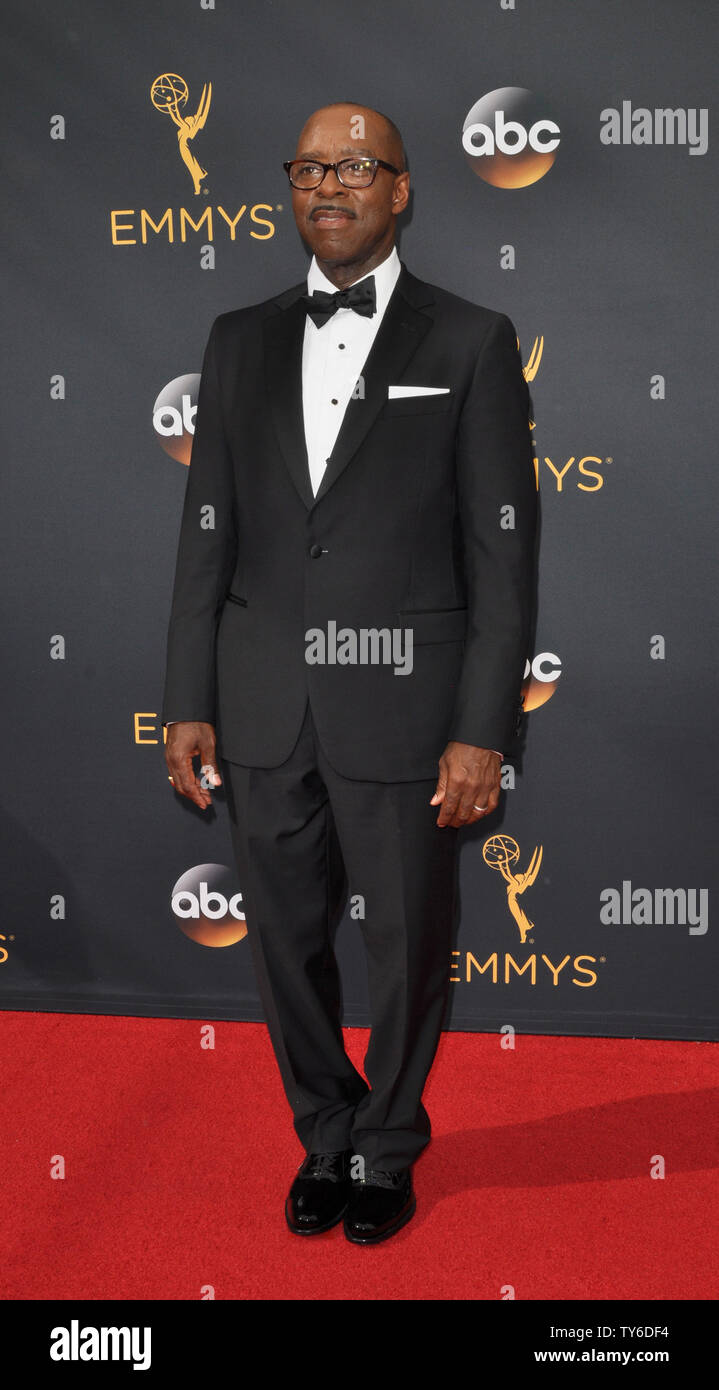 Actor Courtney B. Vance arrives for the 68th annual Primetime Emmy