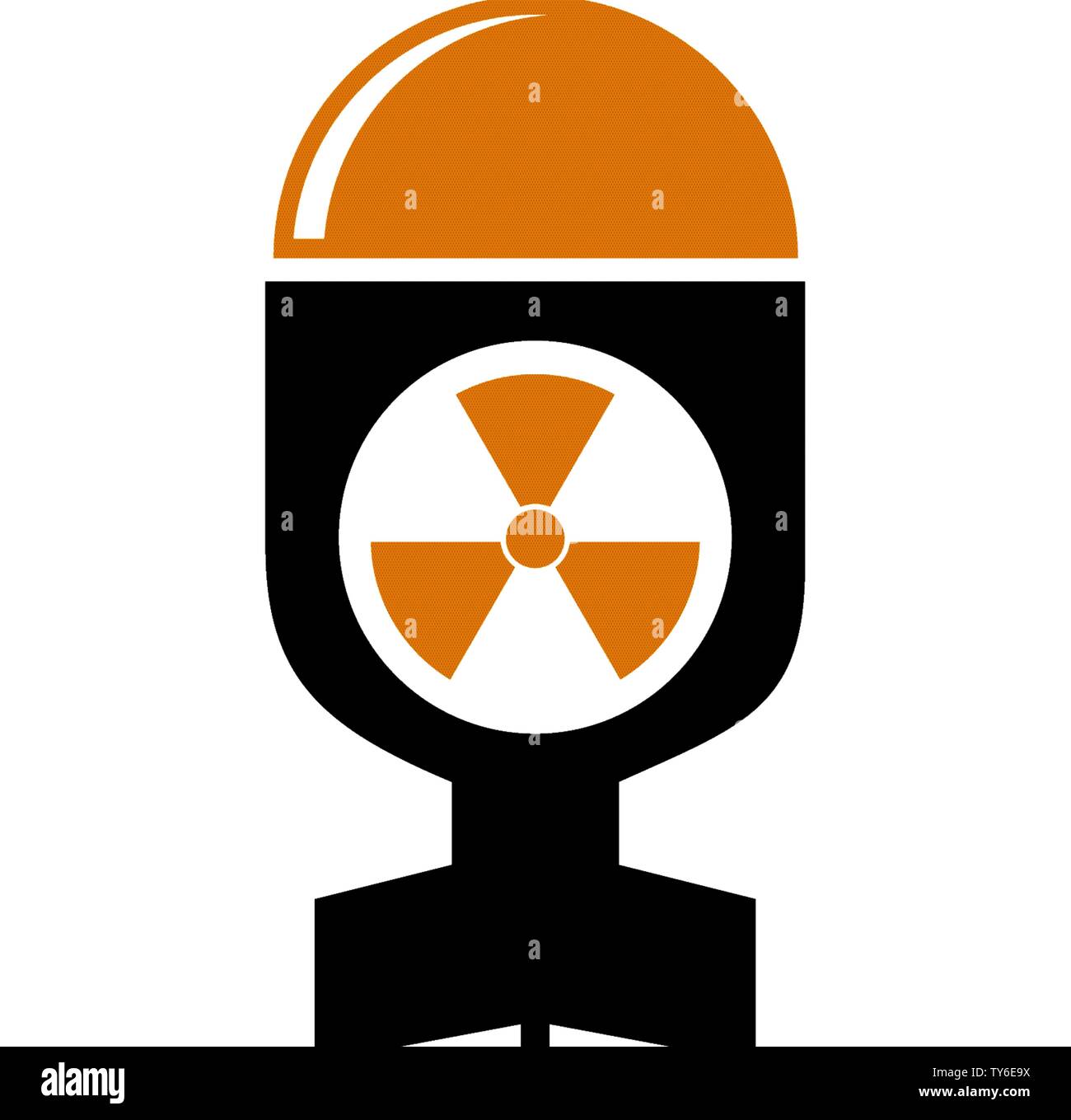 Radiation related icon on background for graphic and web design. Simple ...