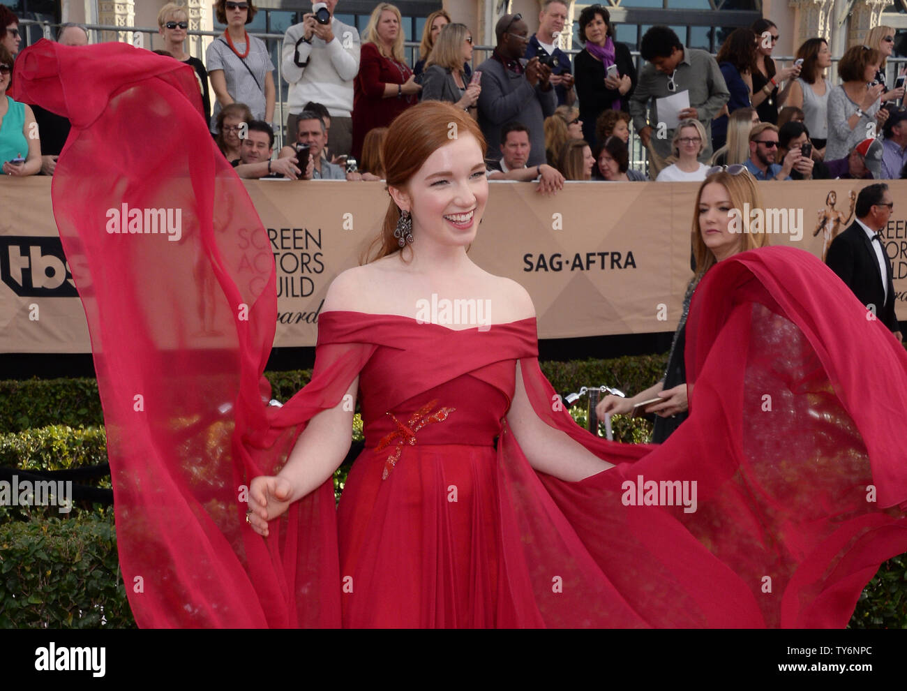 Actress Annalise Basso Arrives For The The 23rd Annual Sag Awards Held At The Shrine Auditorium 9460