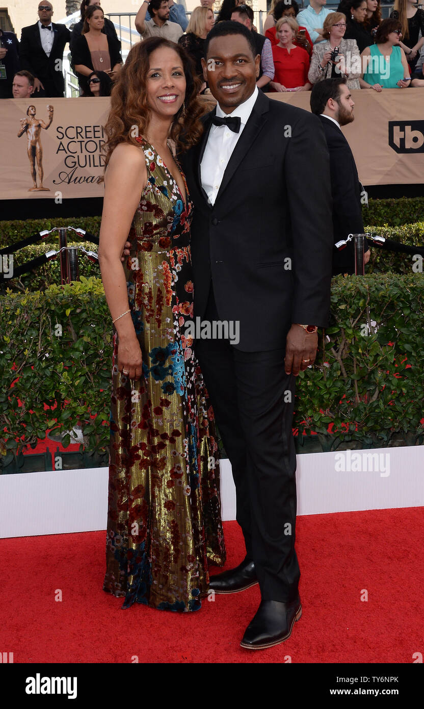 Actors Sondra Spriggs (L) and Mykelti Williamson arrive for the the 23rd annual SAG Awards held at the Shrine Auditorium in Los Angeles on January 29, 2017. The Screen Actors Guild Awards will be broadcast live on TNT and TBS.  Photo by Jim Ruymen/UPI Stock Photo