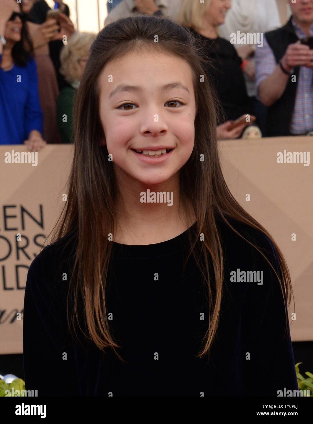 Actress Aubrey AndersonEmmons arrives for the the 23rd annual SAG