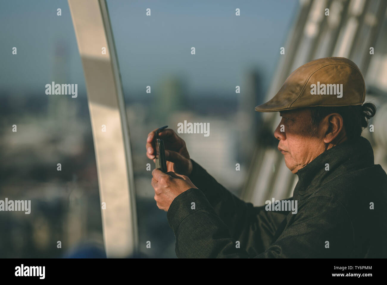 London, London Eye, UK, River Thames Stock Photo