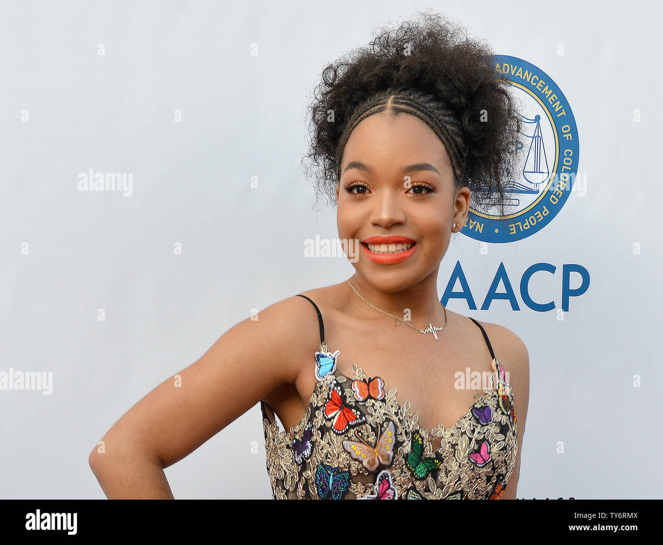 Actress Ashley Jackson arrives for the 48th NAACP Image Awards at the