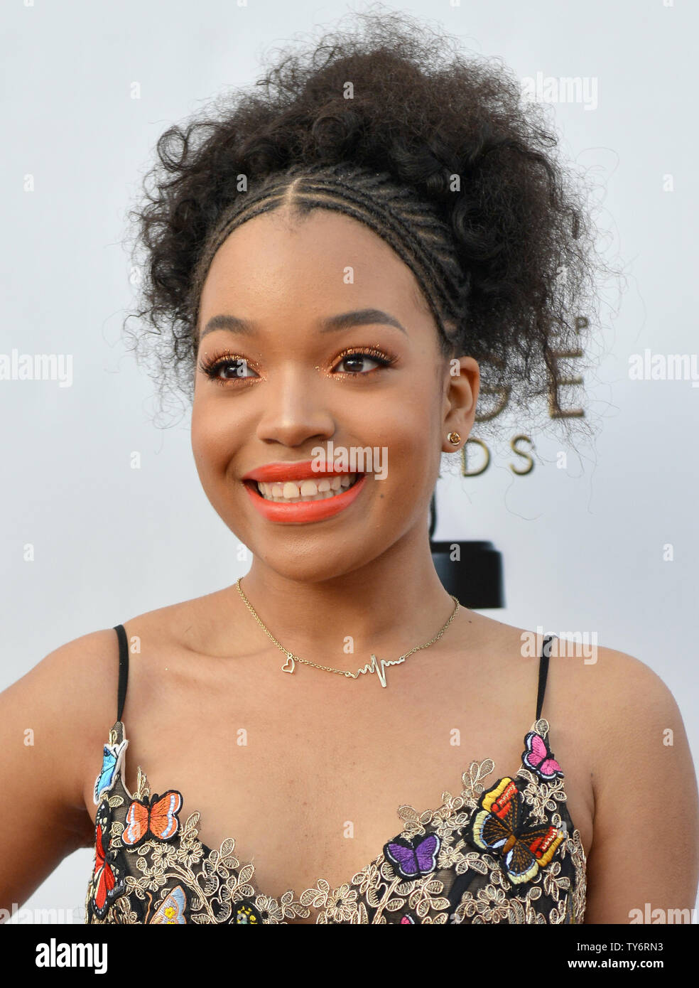 Actress Ashley Jackson arrives for the 48th NAACP Image Awards at the