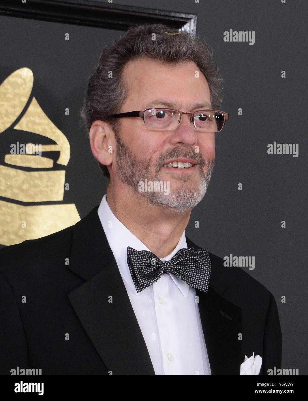 Producer Blanton Alspaugh arrives for the 59th annual Grammy Awards ...